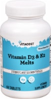 Vitacost Cherry Flavor Vitamin D3 & K2 Melts