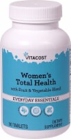 Vitacost Women's Total Health with Fruit & Vegetable Blend Everyday Essentials Tablets