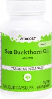 Vitacost Sea Buckthorn Oil Omega 7 Dietary Supplement Liquid Capsules 450mg