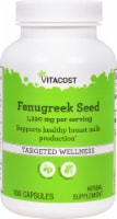 Vitacost Fenugreek Seed Herbal Supplement Capsules 1220mg