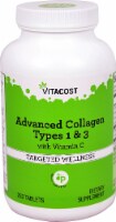 Vitacost Advanced Collagen Types 1 & 3 with Vitamin C Targeted Wellness Tablets