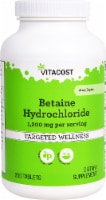 Vitacost Betaine Hydrochloride Targeted Wellness Tablets 1200mg
