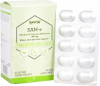 Vitacost Synergy SAM-e Dietary Supplement Enteric Coated Tablets 400mg