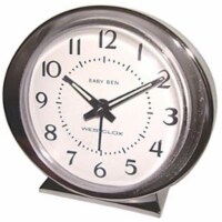 Westclox 3.5 in. Silver Alarm Clock Analog - Total Qty: 1
