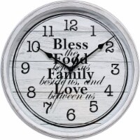 Westclox 11 In. Wall Clock with Inspirational Message 33309