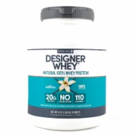 Designer Protein  Natural 100% Whey Protein Powder   French Vanilla
