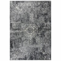 Alora Decor Swagger 5'3 x7'6  Medallion Floral Gray/Dk Gray/Black/Ivory Area Rug