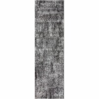Alora Decor Swagger 2'3  x 7'7  Floral Gray/Dk Gray/Black/Ivory Area Rug