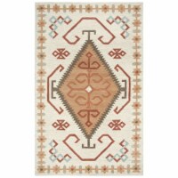 Alora Decor Durango 5' x 8' Southwest/Tribal Ivory/Multi Hand-Tufted Area Rug