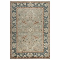 Alora Decor Abby 9' x 12' Lt. Blue/Brown/Beige/Blue Hand Knotted Area Rug