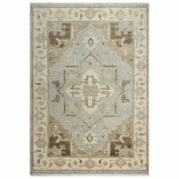 Alora Decor Abby 8' x 10' Traditional Gray/Blue/Brown Hand Knotted Area Rug