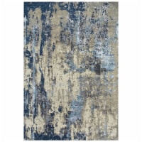 Alora Decor Noble 6' x 9' Abstract Beige/Gray/Gray/Rust/Blue Hand Knot Area Rug