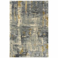 Alora Decor Noble 8' x 10' Abstract Gray/Beige/Gray/Rust/Blue Hand Knot Area Rug