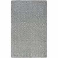 Twist 8' x 10' Chevron Black Off White Hand Woven Area Rug