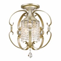 Golden Lighting 1323-SF WG 3-Light Semi Flush Mount