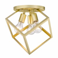 Golden Lighting 2086-3SF OG 3 Light Cassio Semi-Flush, Olympic Gold