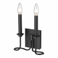 Golden Lighting 3512-WSC BLK Karson Wall Sconce, Matte Black