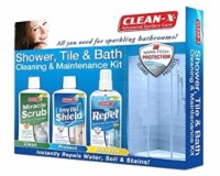 Clean-X Shower Tub & Bath Maintenance Kit Soil Stain Repellent
