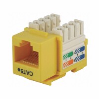 Monoprice Datacom Jack,Cat5,Punch Down,Yellow  5377