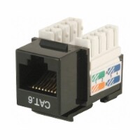 Monoprice Datacom Jack,Cat6,Punch Down,Black  5378
