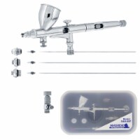 G444 Pro Set Gravity Feed Airbrush Set with 3 tips (0.2, 0.3 & 0.5 mm), 1/3 oz Cup