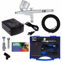 Master Performance G23 Airbrush Kit with Mini Portable TC-22 Compressor, Air Hose & Case