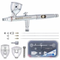 Master G33 Gravity Feed Airbrush Set with 3 Cup Sizes and 3 Nozzle Sets (0.3, 0.5 & 0.8 mm)