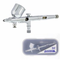 Master G43 Dual-Action Gravity Feed Airbrush, 0.2 mm Tip, 1/3 oz Bowl Cup, Air Control