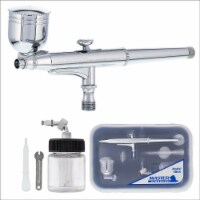 SB84 Multi-Purpose Dual-Action Side Bowl Feed Airbrush, 0.3 mm Tip, Gravity & Siphon Cups