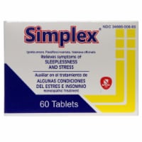 Simplex Homeopathic Sleep Aid Tablets Perspective: Main