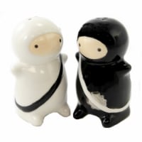 Tabletop Ninja Salt And Pepper Shaker Ceramic Japanese Art Ninjutsu Pj0345