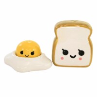 Tabletop Egg Toast Salt And Pepper Ceramic Shakers Breakfast Jc0010