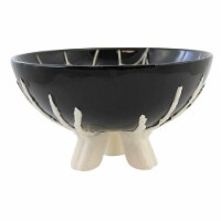 Tabletop Spider Web Candy Bowl Ceramic Halloween Skull Wi0036