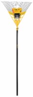 Stanley® Accuscape™ Poly Steel Rake - Yellow/Black Perspective: Main