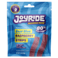 JOYRIDE™ Sour Blue Raspberry Strips Perspective: Main