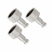 Airbrush Quick Release Coupler Plugs with 1/8  BSP Female and 5mm Male Nipple Tails - 3 Pack