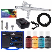 Cake Decorating Airbrushing System Kit with 4 Food Colors, Airbrush, Compressor, Hose