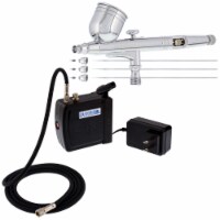 Master Performance G233 Airbrush Kit with Mini Portable Compressor C16-B & Air Hose