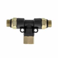 2 Way Airbrush Air Hose Splitter Manifold - 1/8  Fittings - 2 Male Outlets and 1 Female Inlet