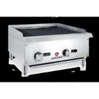 Apexra APCB-24LP 24 in. Char-Rock Charbroiler, 70000K BTU LP