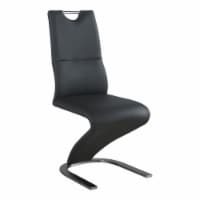 Milan Sully Handle-Back Contemporary Side Chair in Gray (Set of 2)