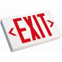 Wesco  LED Exit Sign  Red Letter - White Housing