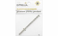 Solid Oak Estrella Straight Bar Slvr/Crys
