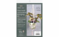Solid Oak Macrame Decorative Hanging Kit-Large Beaded Plant Hanger