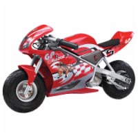 Razor 24 Volt Mini Electric Single Speed Racing Motorcycle Pocket Rocket, Red