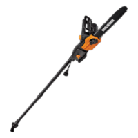 Worx WG309 10" - 8 Amp 2-in-1 Chainsaw & Pole Saw with 10' Reach, Tool-Free Chain-Tensioning