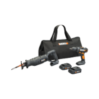 Worx WX946L 2pc Combo Kit w/ 20V Drill & Recip saw