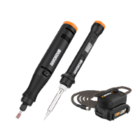 Worx WX988L MakerX 2pc Rotary Tool and Wood, Metal Crafter Combo Kit
