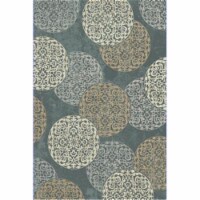 Dynamic Rugs ME24985014997 Melody Rectangular Rug- Blue - 2 ft. x 3 ft. 7 in.