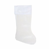 Northlight 18 White Traditional Hanging Christmas Stocking